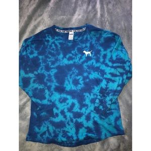 VS PINK TIE DYE OVERSIZED SWEATER SIZE L